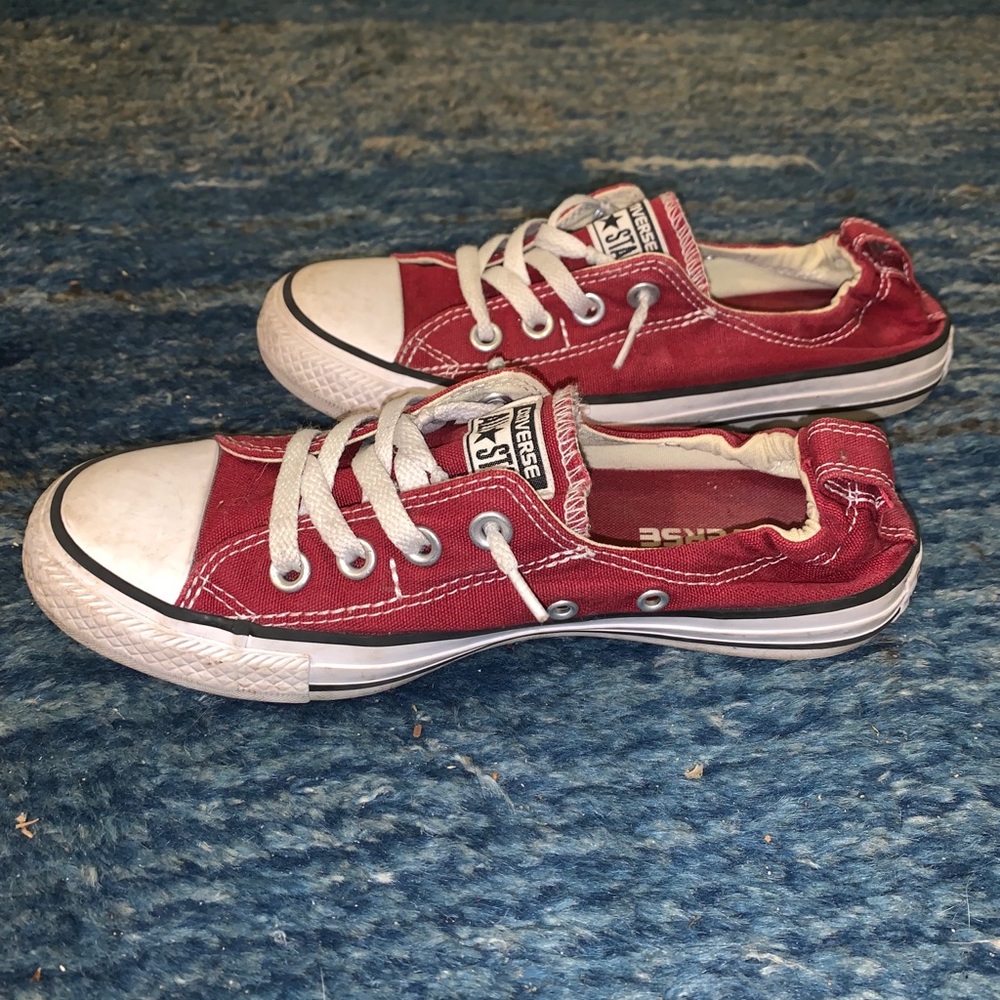 Maroon Slip On Converse